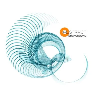 Abstract color wave design element Stock Illustration