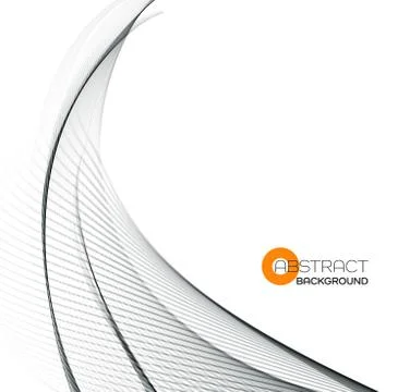 Abstract color wave design element Illustrazione stock