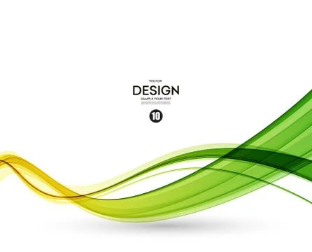 Abstract color wave design element Stock Illustration
