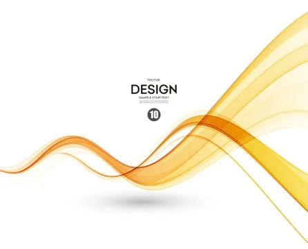 Abstract color wave design element Stock Illustration