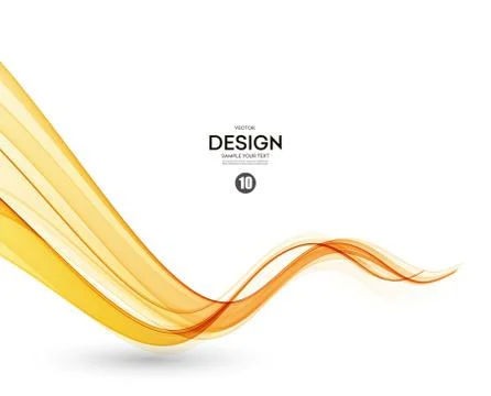 Abstract color wave design element Stock Illustration
