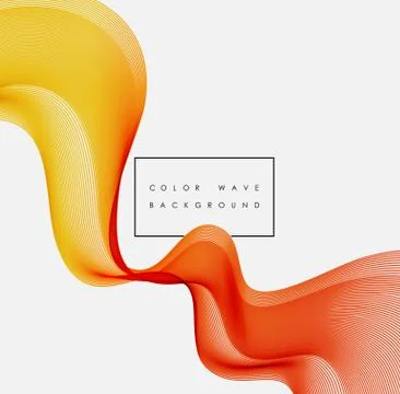 Abstract color wave design element Stock Illustration