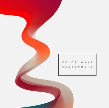 Abstract color wave design element Stock Illustration