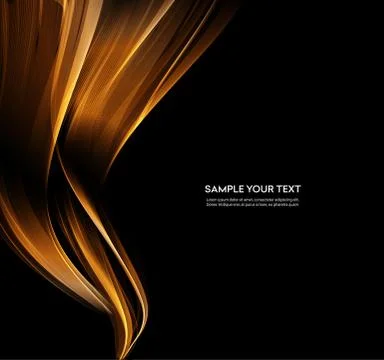 Abstract color wave design element Stock Illustration