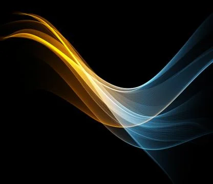 Abstract color wave design element Illustrazione stock