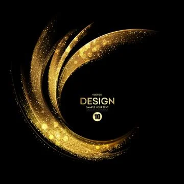 Abstract color wave design element Illustrazione stock