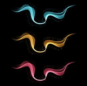 Abstract color wave design element Stock Illustration