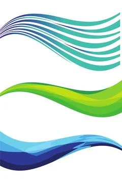 Abstract color wave design element. Smooth dynamic soft style on light back.. イラスト素材