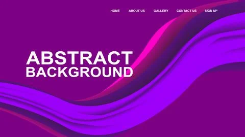 Abstract color wave design element for website display. Illustrazione stock