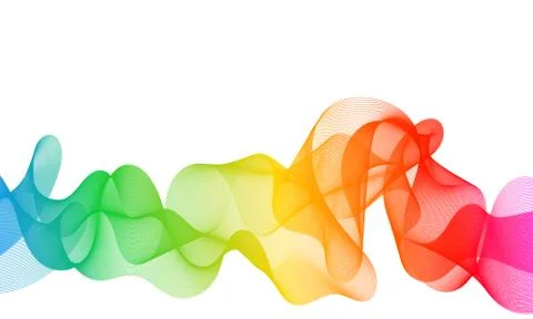 Abstract color wave flow Stock Illustration