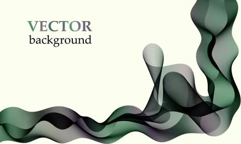 Abstract color wave flow Stock Illustration