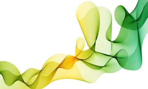 Abstract color wave flow Stock Illustration