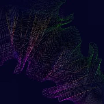Abstract color wave grid texture background Abstract 3d wave grid made of ... Stock Photos
