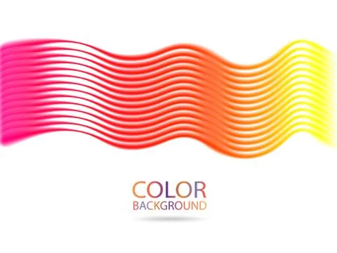 Abstract color wave lines design element. Vector illustration EPS10. Stock Illustration