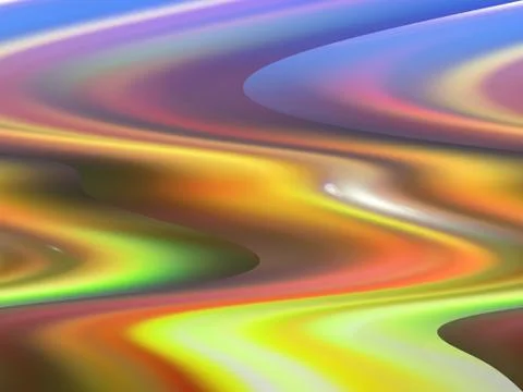 Abstract color waves Stock Illustration
