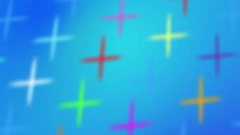 Abstract Colored 3D gradient crosses background animation blurry design Vídeos de archivo 333695811