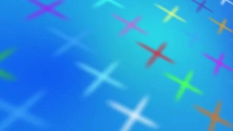 Abstract Colored 3D gradient crosses background animation blurry design Stock-Footage 333695813