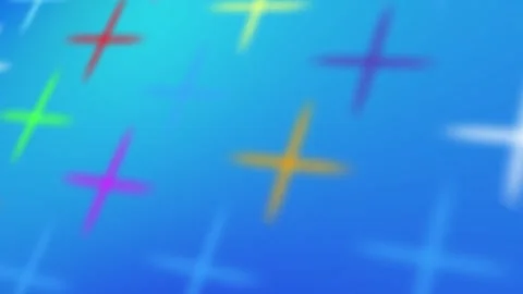 Abstract Colored 3D gradient crosses background animation blurry design Stock-Footage 333695819