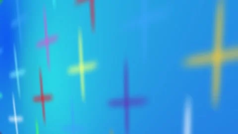 Abstract Colored 3D gradient crosses background animation blurry design Stock-Footage 333695820