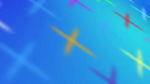 Abstract Colored 3D gradient crosses background animation blurry design Stock-Footage 333695821