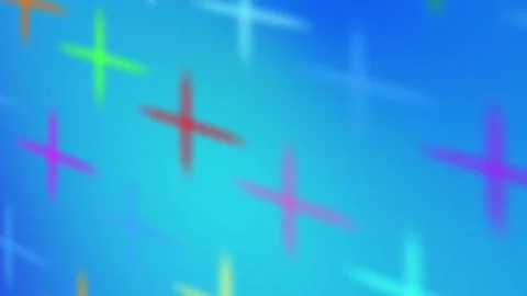 Abstract Colored 3D gradient crosses background animation blurry design Stock-Footage 333695822