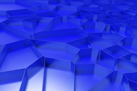 Abstract colored 3d voronoi grate on colored background Ilustración de archivo