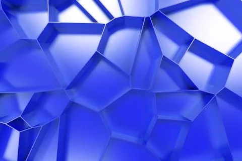 Abstract colored 3d voronoi grate on colored background Ilustración de archivo