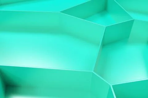 Abstract colored 3d voronoi grate on colored background Ilustración de archivo