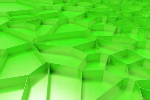 Abstract colored 3d voronoi grate on colored background Ilustración de archivo