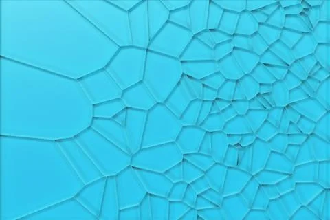 Abstract colored 3d voronoi grate on colored background Stock Illustration