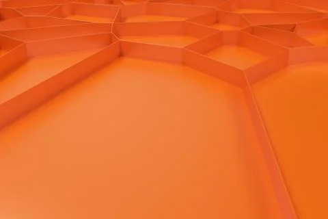 Abstract colored 3d voronoi grate on colored background Ilustración de archivo
