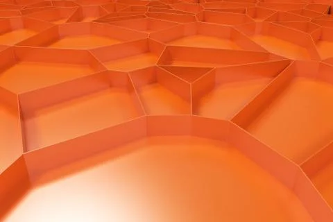 Abstract colored 3d voronoi grate on colored background Ilustración de archivo
