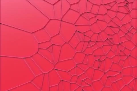 Abstract colored 3d voronoi grate on colored background Ilustración de archivo