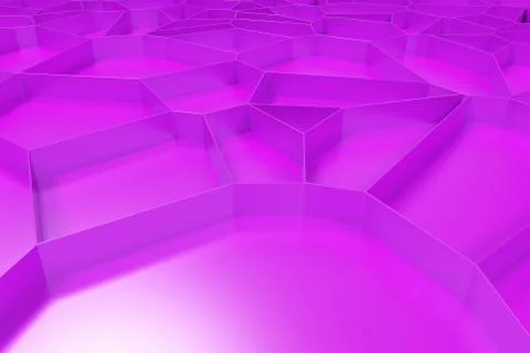 Abstract colored 3d voronoi grate on colored background Ilustración de archivo