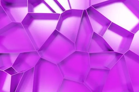 Abstract colored 3d voronoi grate on colored background Ilustración de archivo