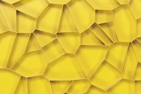 Abstract colored 3d voronoi grate on colored background Ilustración de archivo