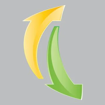 Abstract colored arrows. Stock Illustration