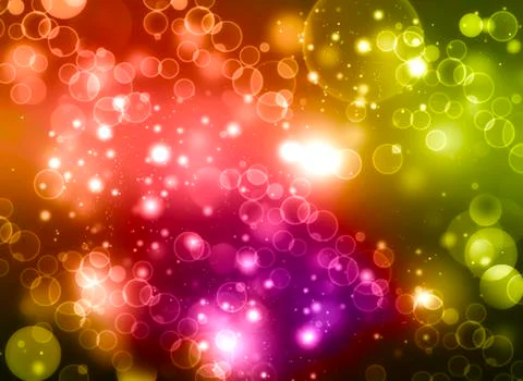Abstract  colored  background bokeh Stock Illustration