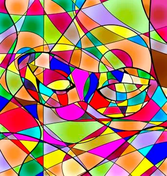 Abstract colored background carnival mask Stock Illustration