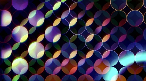 Abstract colored background of circles and segments Stock Footage 62522997