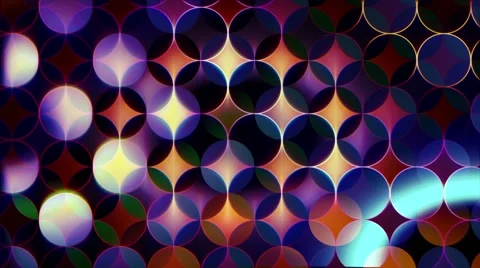 Abstract colored background of circles and segments Stock Footage 62523003