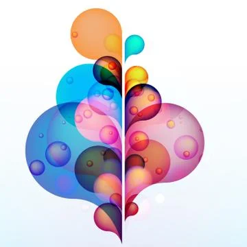 Abstract colored background with circles. + EPS10 Illustrazione stock