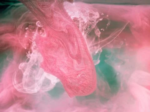 Abstract colored background. Colored smoke, ink in water, the patterns of the Stock Illustration