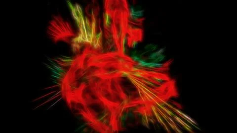 Abstract colored background with fenix Stock Illustration