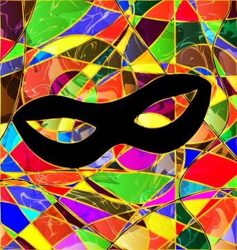 Abstract colored background image mask Stock Illustration