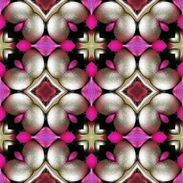 Abstract colored background, kaleidoscopically computer generated, seamless Stock Illustration