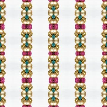 Abstract colored background, kaleidoscopically computer generated, seamless Stock Illustration