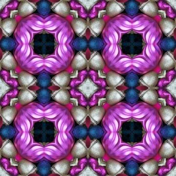 Abstract colored background, kaleidoscopically computer generated, seamless Stock Illustration