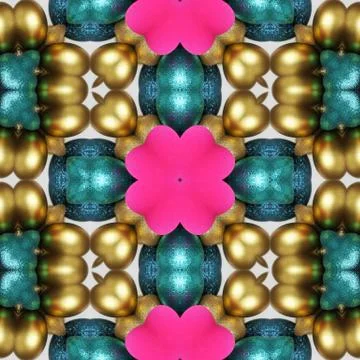 Abstract colored background, kaleidoscopically computer generated, seamless Stock Illustration