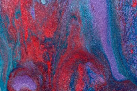 Abstract colored background from liquid flowing paints Stock Illustration